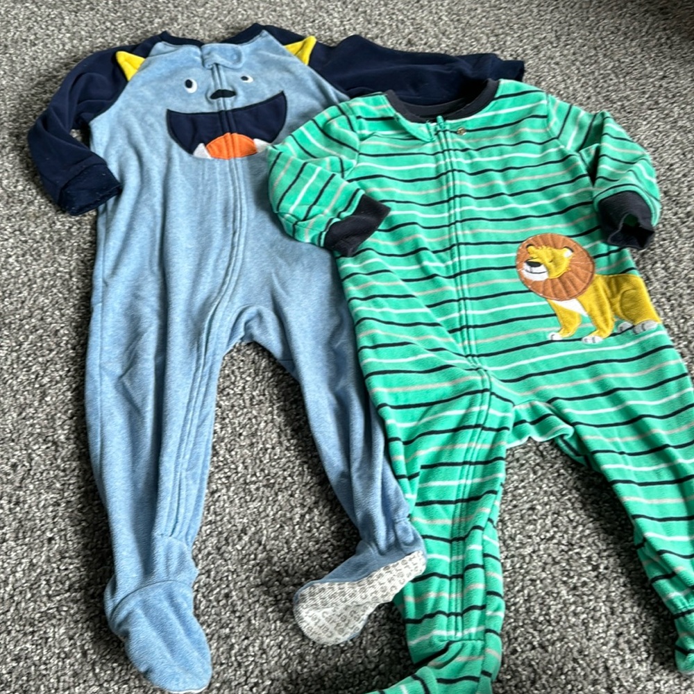 Fleece footed pajamas
